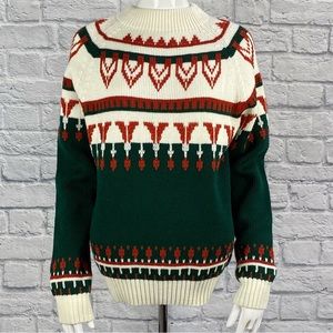 Vintage 1970s JC Penny Nordic Knit Sweater
